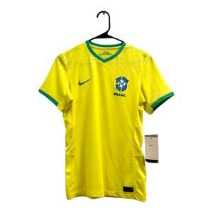 Nike Women's Soccer Brazil Dri-Fit Jersey in Yellow, Size S